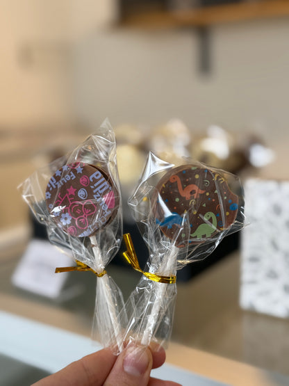 Paletas de chocolate