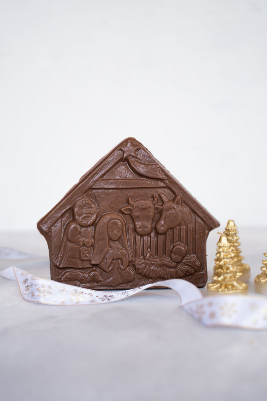 Pesebre de chocolate belga